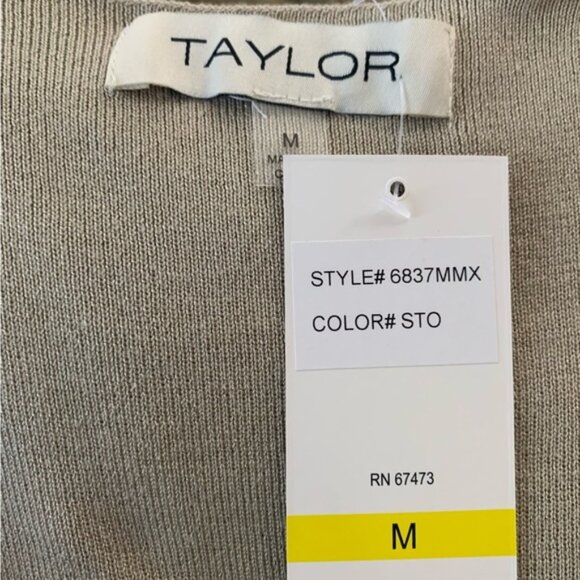 TAYLOR Olive Green Poplin Skirt Midi Dress - Picture 11 of 13